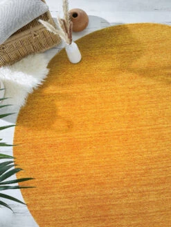 Woll-Teppich, Gold
