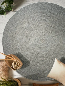 Woll-Teppich, Light Grey