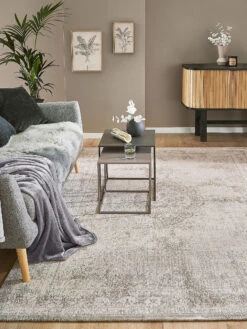 Vintage-Teppich, White Chalk