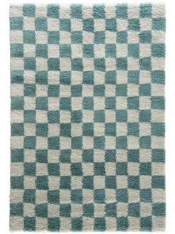 Moderner Teppich, Türkis