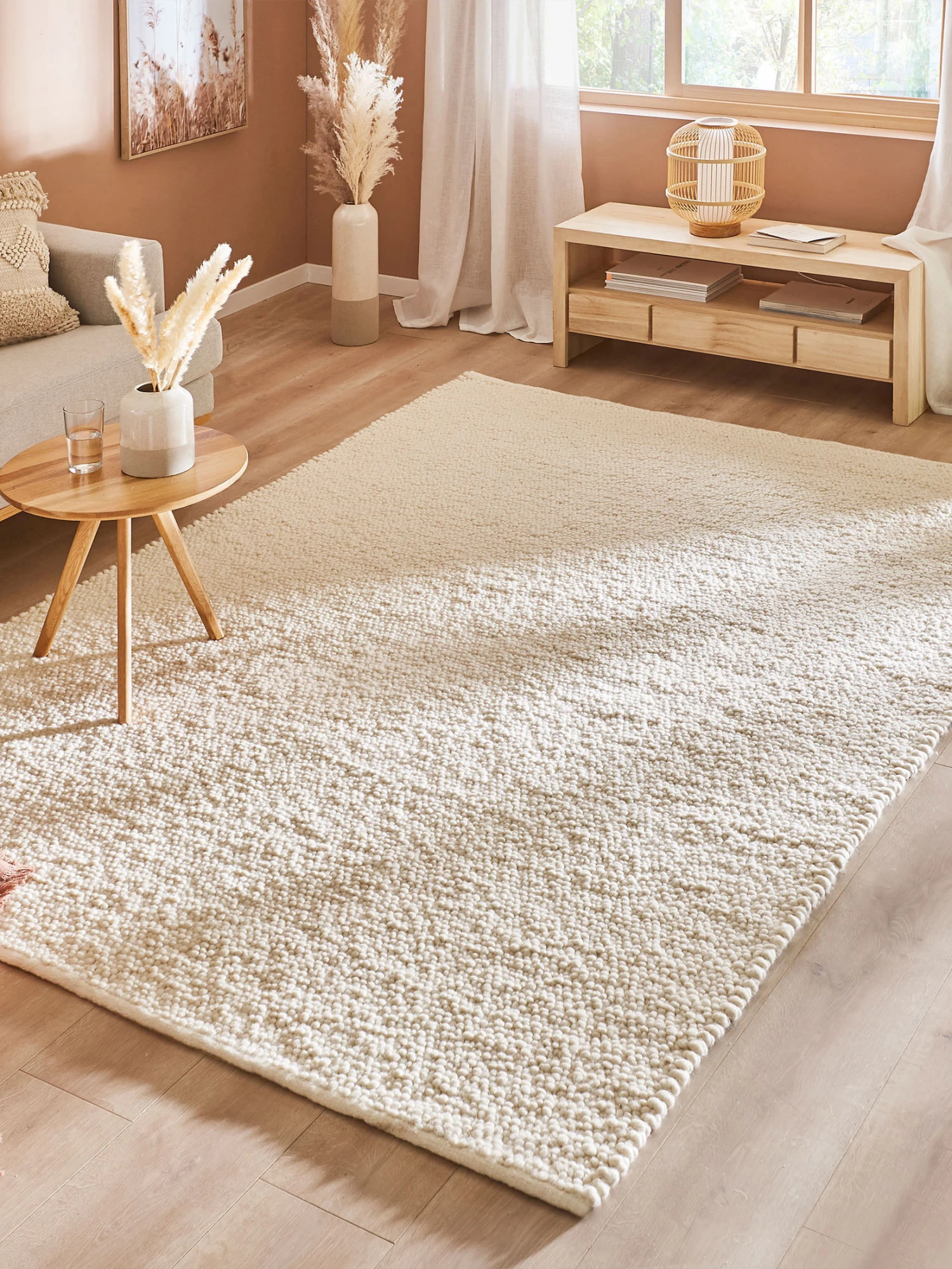 Woll-Teppich, Scandic White