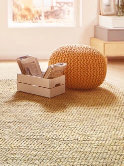 Strick-Pouf, Yellow