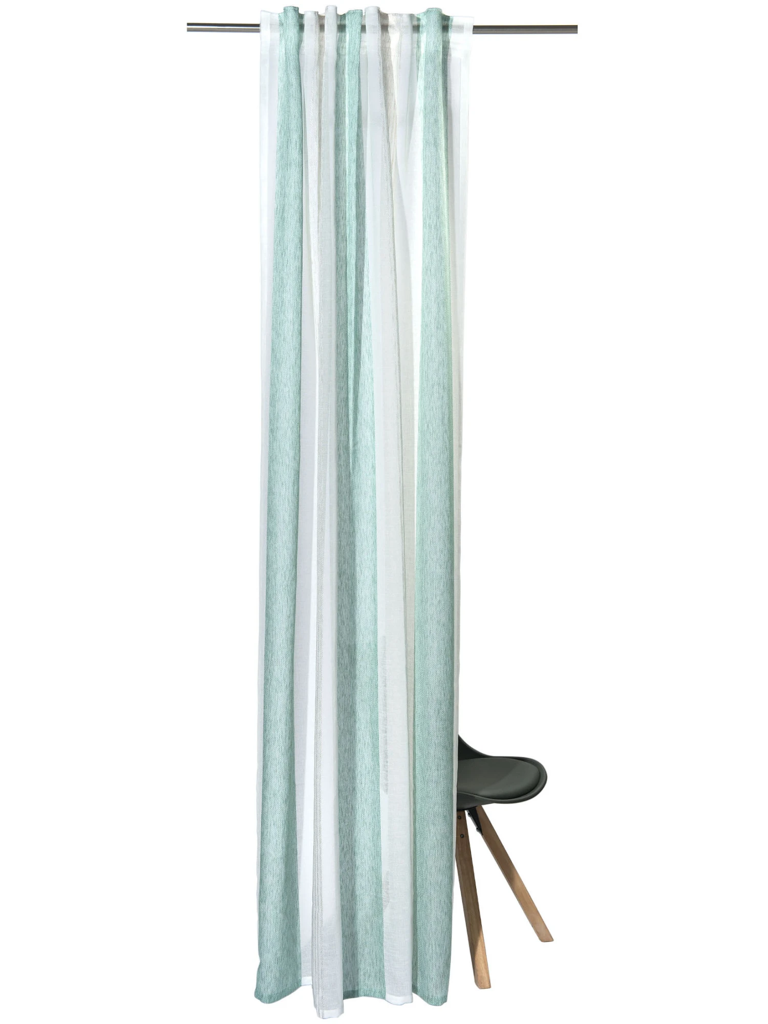 Vorhang Mit Gardinenband, Altmint – Bild 3