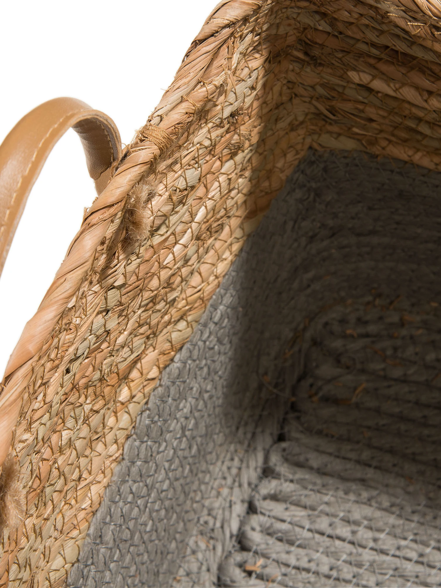 Korb, Grau/Natur – Bild 3