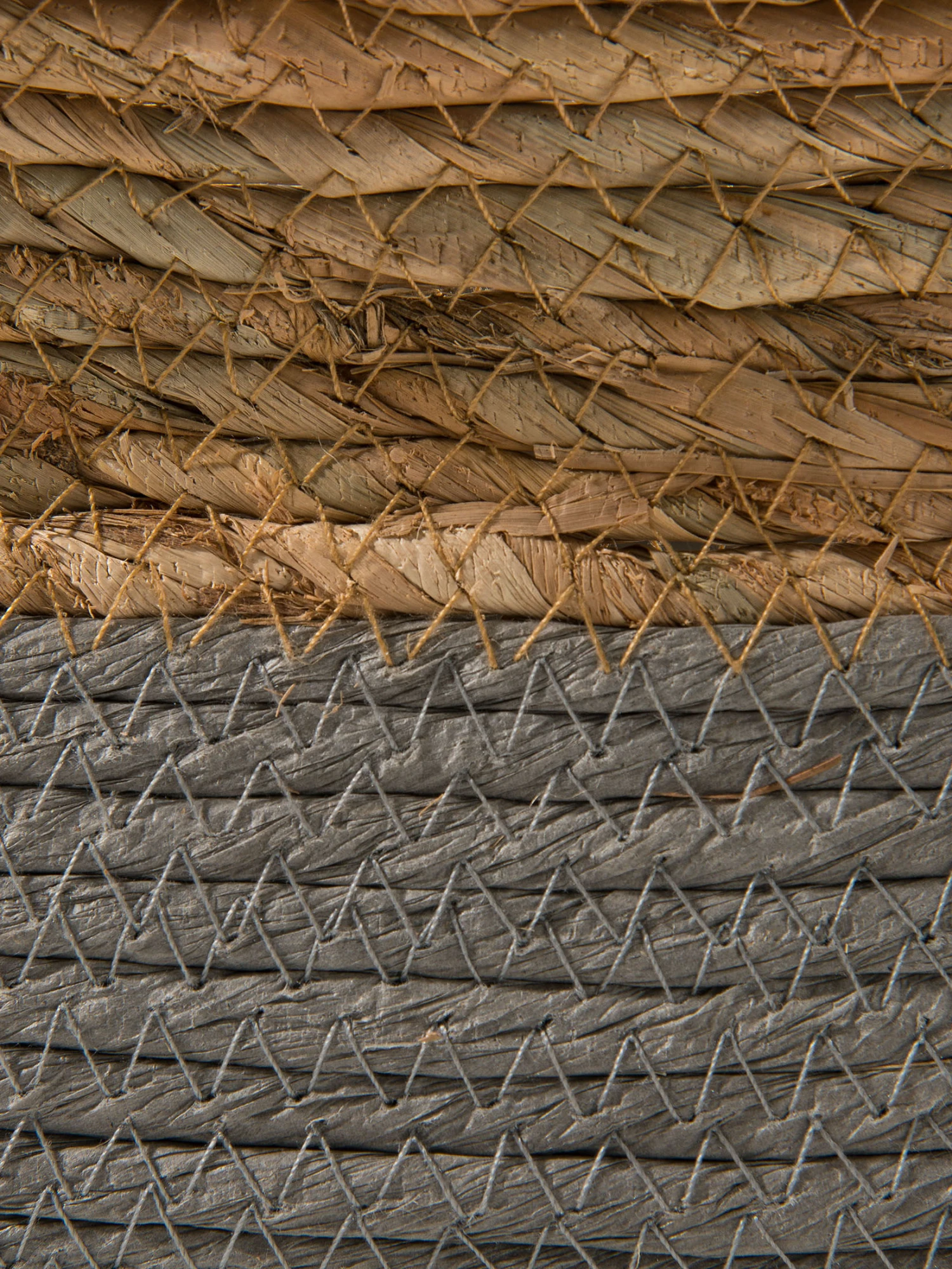 Korb, Grau/Natur – Bild 4