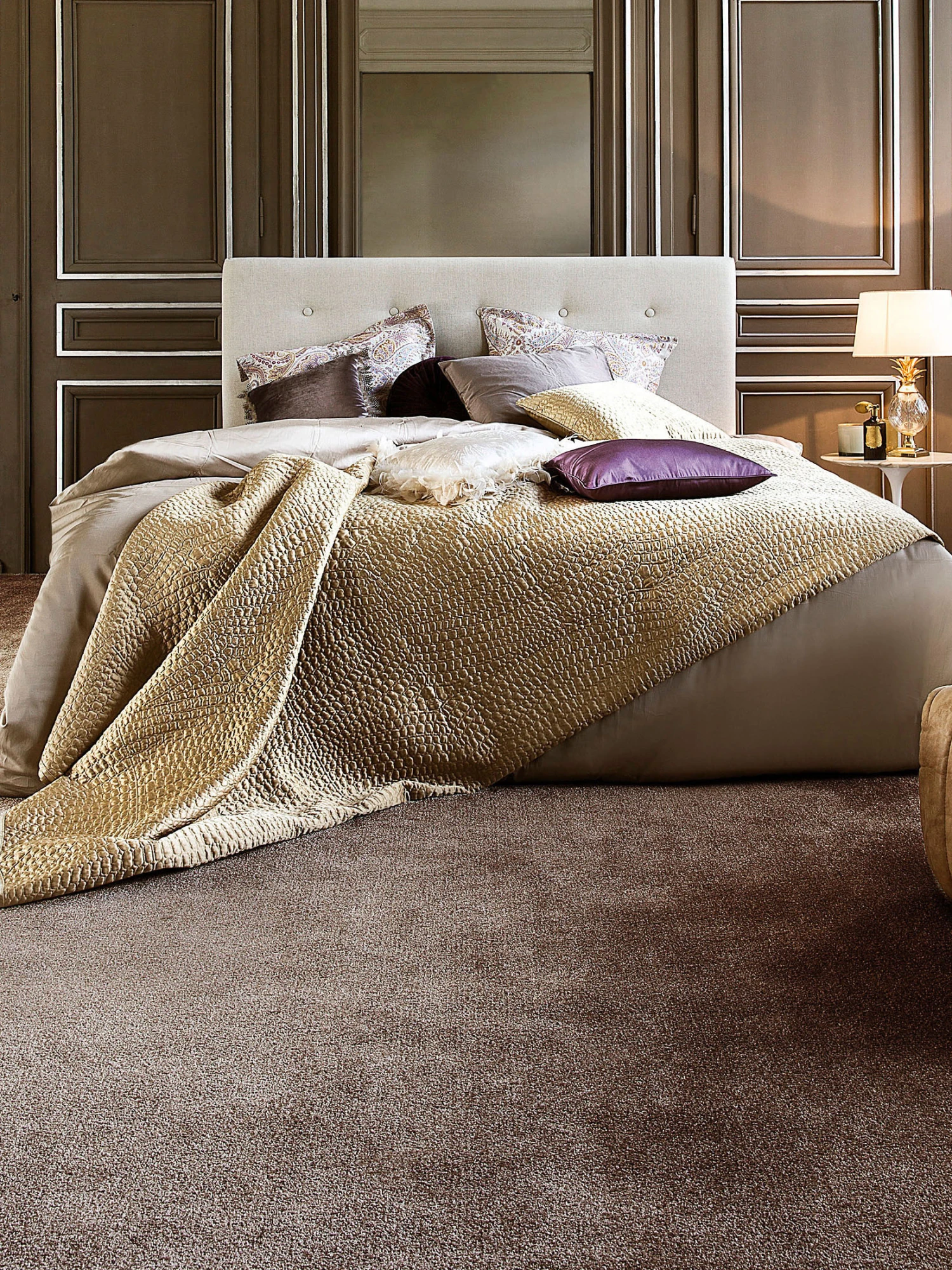 Velours-Teppichboden, Tabak