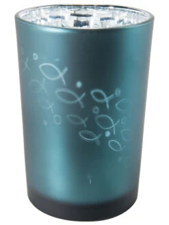 Teelichthalter, Blau