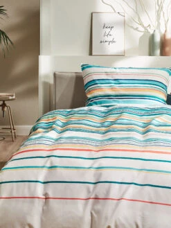 Renforcé-Bettwäsche, Türkis